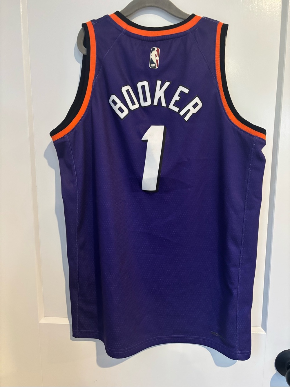 Nike Devin Booker Purple and Orange Basketball Jersey - Booker #1